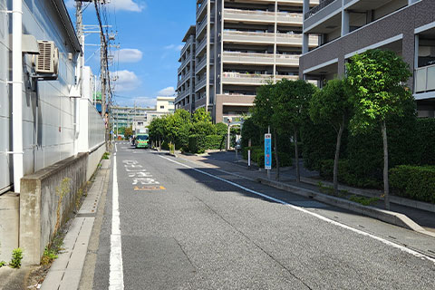 越谷方面から道案内