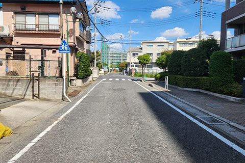 越谷方面から道案内